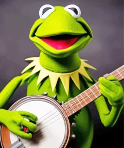 Kermit Playing Banjo Diamond Painting