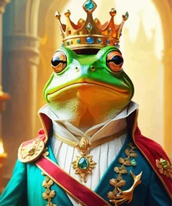 King Frog Diamond Painting