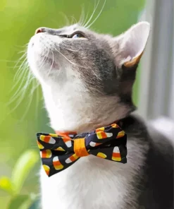 Kitten With Bow Tie Diamond Painting