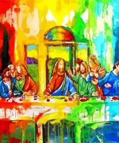 Last Supper Abstract Diamond Painting