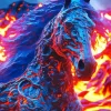 Lava Horse Diamond Painting