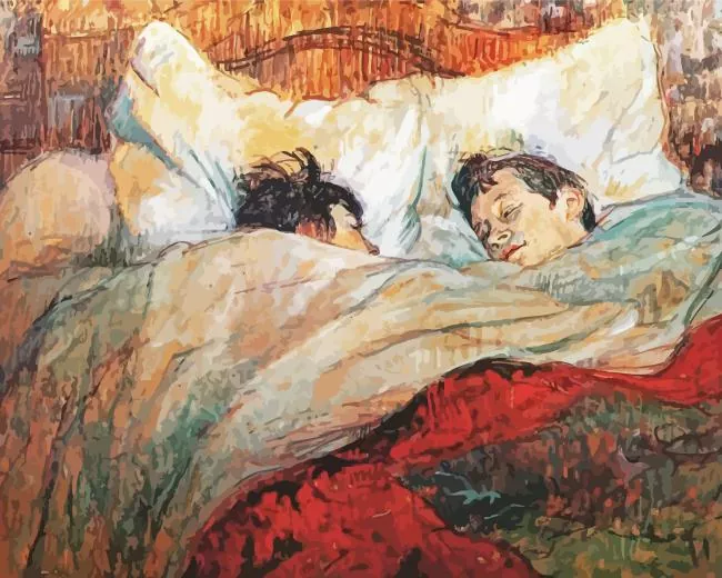 le lit by toulouse lautrec Diamond By Numbers Le Lit By Toulouse Lautrec Diamond Painting