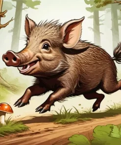 Little Baby Boar Diamond Painting