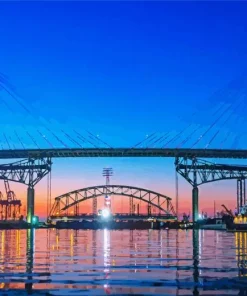 Long Beach Ca Bridge Diamond Painting