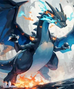 Mega Charizard Art Diamond Painting