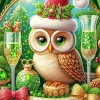 New Year Owl Diamond Painting