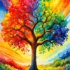 Rainbow Tree Art Diamond Painting