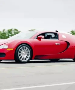 Red Bugatti Veyron Diamond Painting