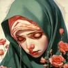 Sad Girl Hijab Diamond Painting
