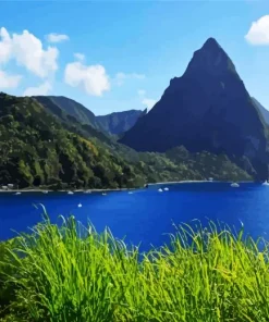 Saint Lucia In The Caribbean Diamond Painting