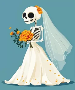 Skull Bride Diamond Painting