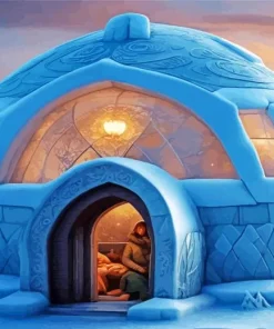 Snow House Diamond Painting