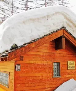 Snow On A Roof Diamond Painting