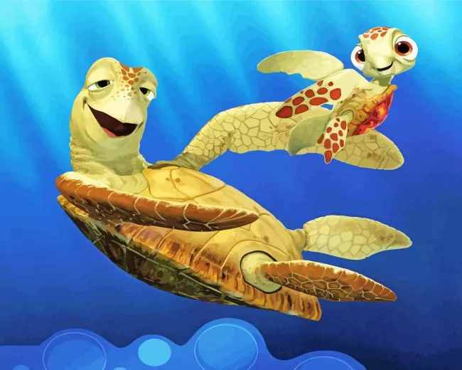 squirt finding nemo Diamond By Numbers Squirt Finding Nemo Diamond Painting