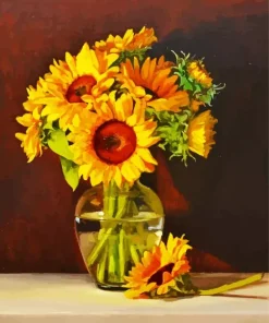 Sunflowers In A Vase Diamond Painting