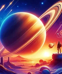 The Planet Saturn Diamond Painting