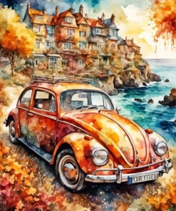 Volkswagen Beetle Diamond Painting
