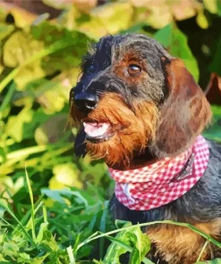 Wire Haired Dachshund Diamond Painting
