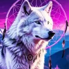 Wolf Dream Catcher Diamond Painting