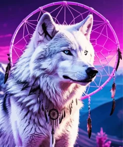 Wolf Dream Catcher Diamond Painting