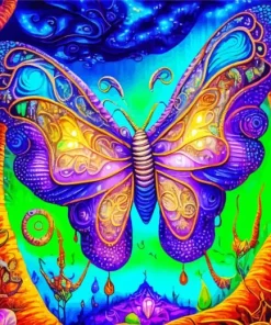 Fantasy Psychedelic Butterfly Diamond Painting