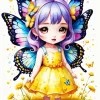 Little Butterfly Girl Diamond Painting
