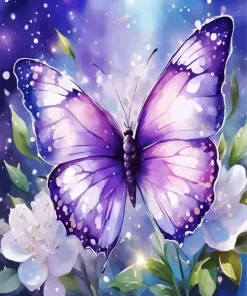Purple Butterfly Diamond Painting