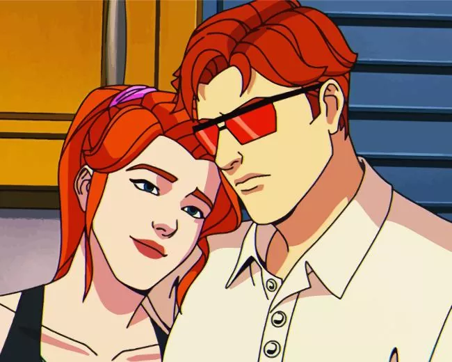 Scott Summers and Madelyne Pryor Diamond Paintings Scott Summers And Madelyne Pryor Diamond Painting