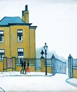 The Old House Grove Street by ls Lowry Diamond Painting