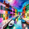 Venice Burano Diamond Painting
