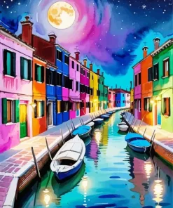 Venice Burano Diamond Painting