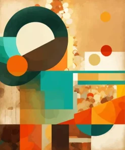 Aesthetic Geometric Abstract Artwork Diamond Painting