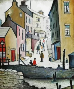 An Old Street By ls Lowry Diamond Painting
