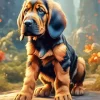 Bloodhound Puppy Art Diamond Painting