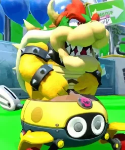 Bowser Mario Kart Diamond Painting