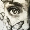 Butterfly Drawing On Face Art Diamond Painting