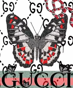 Butterfly Gucci Diamond Painting