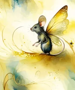 Butterfly Mouse Diamond Painting