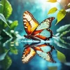 Butterfly Reflection Diamond Painting