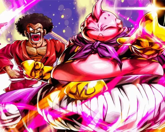 buu and mr satan Diamond Paintings Buu And Mr Satan Diamond Painting