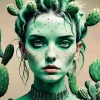 Cactus Girl Diamond Painting