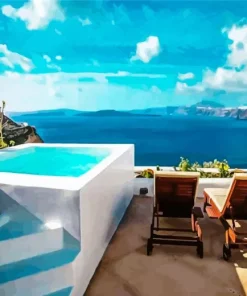 Caldera House Santorini Diamond Painting