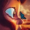 Cartoon Butterfly Girl Diamond Painting