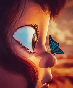 Cartoon Butterfly Girl Diamond Painting
