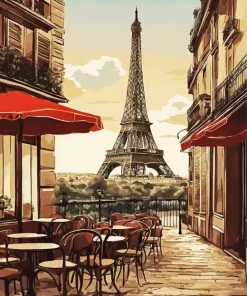 Coffee In Paris Diamond Painting