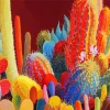 Colorful Cactus Diamond Painting