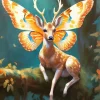 Fantasy Butterfly Deer Diamond Painting