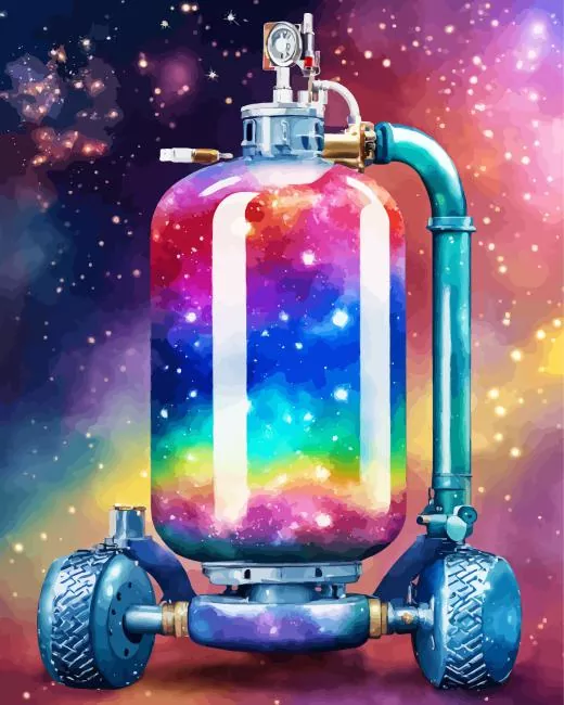 galaxy gas boottle Diamond By Numbers Galaxy Gas Boottle Diamond Painting