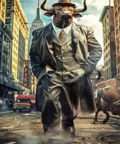 Gangster Bull Diamond Painting