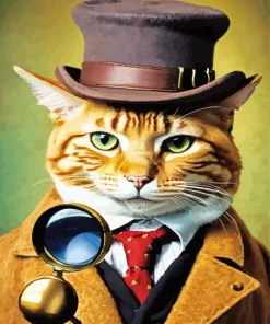 Gentleman Cat Art Diamond Painting